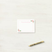 Bloemen Roze & Witte Bloemen - Shabby Chic, Land Post-it® Notes (Op bureau)
