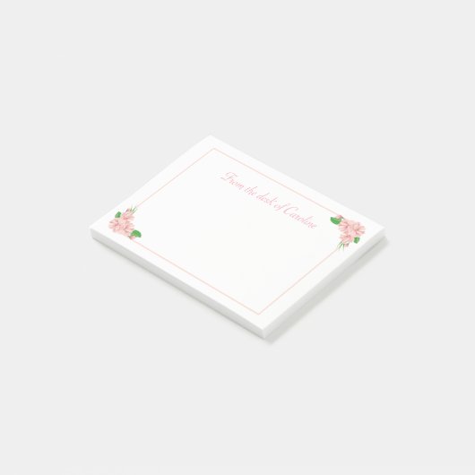 Bloemen Roze & Witte Bloemen - Shabby Chic, Land Post-it® Notes (Schuin)