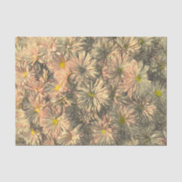 Bloemen  Roze Zwart en Wit Chrysanthemum Tissuepapier