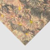 Bloemen  Roze Zwart en Wit Chrysanthemum Tissuepapier (Detail)