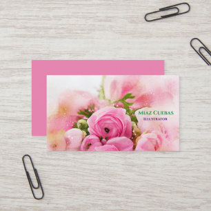 Bloemen Rozen Boeket Abstract Visitekaartje