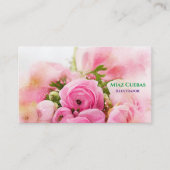 Bloemen Rozen Boeket Abstract Visitekaartje (Voorkant)