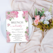 Bloemen rozen Brunch en bubbels Kaart