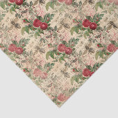  Bloemen Rozen en Bijen Tissuepapier (Detail)
