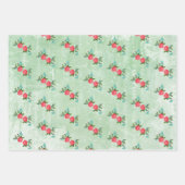 Bloemen, Rozen en blauwvogels Inpakpapier Vel (Voorkant 2)