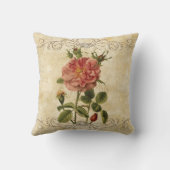 Bloemen Rozen Fruit Label Wedding Custom Kussen (Achterkant)