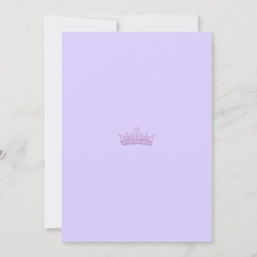 Bloemen Rozen Paarse Quinceanera uitnodiging (Achterkant)