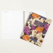 Bloemen Rozen Paarse Sinaasappel Boho Flowers Planner (Display)