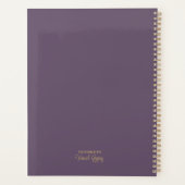  Bloemen Rozen Paarse Sinaasappel Boho Flowers Planner (Achterkant)