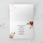 Bloemen Rozen Rood Roze Goud Quinceanera (Binnen)