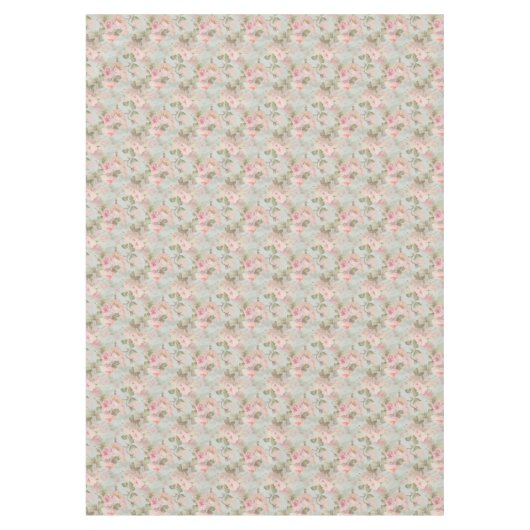 Bloemen, rozen, roze rozen tafelkleed (Voorkant)