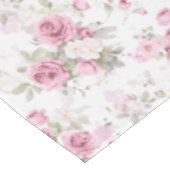 Bloemen,  rozen, roze rozen tafelkleed (Gekanteld)