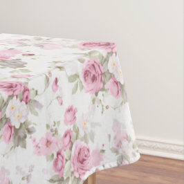 Bloemen, rozen, roze rozen tafelkleed