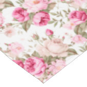 Bloemen, rozen, roze rozen tafelkleed (Gekanteld)