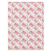 Bloemen, rozen, roze rozen tafelkleed (Voorkant)