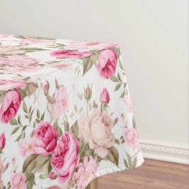 Bloemen, rozen, roze rozen tafelkleed