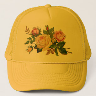 bloemen, rozen trucker pet