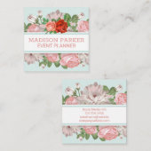 Bloemen | Rozen Vierkante Visitekaartje (Voorkant / Achterkant)