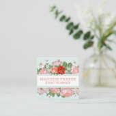 Bloemen | Rozen Vierkante Visitekaartje (Staand voorkant)