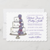 Bloemen Rozen Vrijgezellenfeest Trouwtaart Kaart (Voorkant)