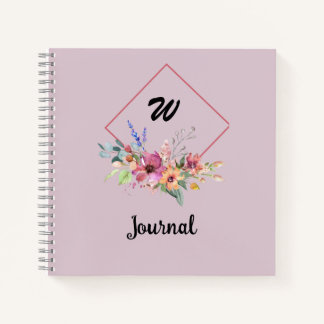 Bloemen rozen waterverf typografie tekst notitieboek