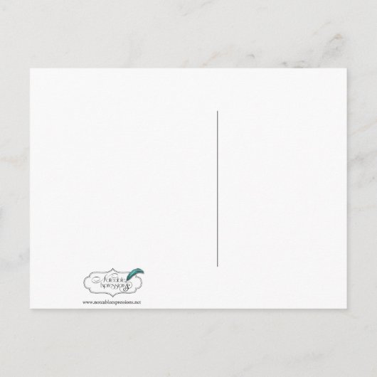 Bloemen RSVP-kaart Uitnodiging Briefkaart (Achterkant)