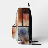 Bloemen rugzak met witte achtergrond | Stijlvolle  (Rechts)