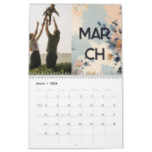 Bloemen rustiek  elegant boho kalender (Mar 2026)
