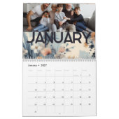 Bloemen rustiek  elegant boho kalender (Jan 2027)