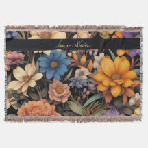 Bloemen rustiek  elegant zwart