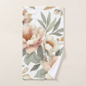 Bloemen rustiek stijlvol bad handdoek (Handdoek)