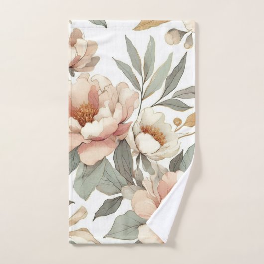 Bloemen rustiek  stijlvol bad handdoek (Handdoek)