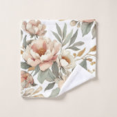 Bloemen rustiek stijlvol bad handdoek (Wasdoekje)