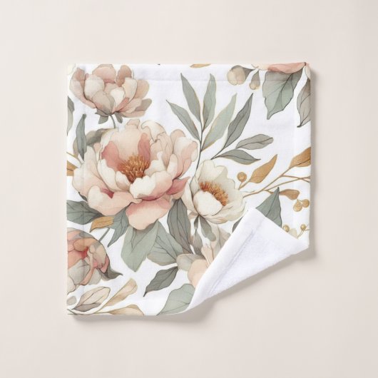Bloemen rustiek  stijlvol bad handdoek (Wasdoekje)