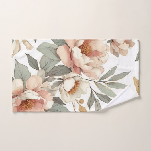 Bloemen rustiek  stijlvol bad handdoek (Handdoek)