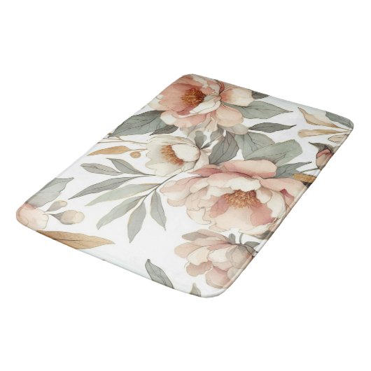 Bloemen rustiek  stijlvol badmat (Gekanteld)