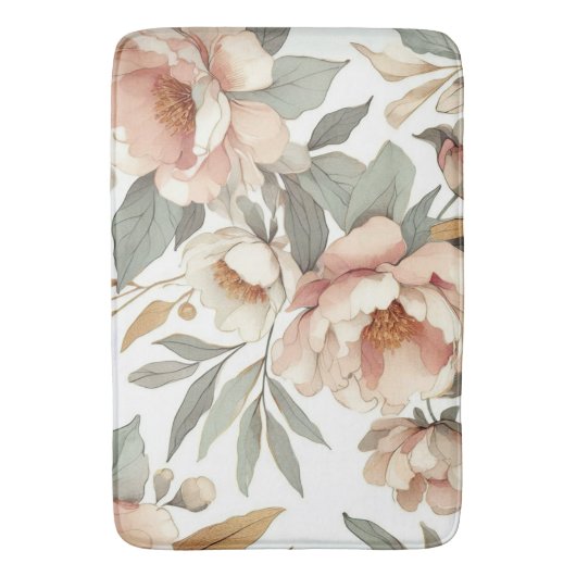 Bloemen rustiek  stijlvol badmat (Voorkant Verticaal)