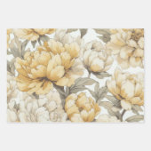 Bloemen rustiek  stijlvol inpakpapier vel (Voorkant 3)