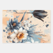 Bloemen rustiek  stijlvol inpakpapier vel (Voorkant 2)