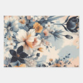 Bloemen rustiek  stijlvol inpakpapier vel (Voorkant)