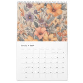 Bloemen rustiek  stijlvol kalender (Jan 2027)