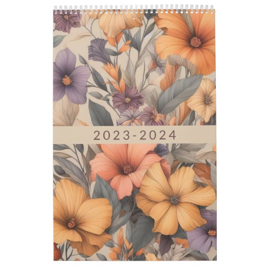 Bloemen rustiek  stijlvol kalender (Hoes)