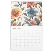Bloemen rustiek  stijlvol kalender (Mar 2027)