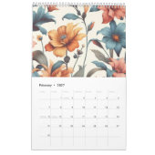 Bloemen rustiek  stijlvol kalender (Feb 2027)