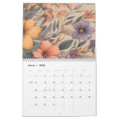 Bloemen rustiek  stijlvol kalender (Mar 2026)