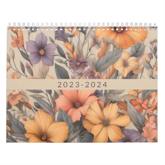 Bloemen rustiek  stijlvol kalender (Hoes)