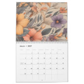 Bloemen rustiek  stijlvol kalender (Mar 2027)