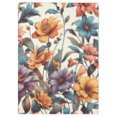 Bloemen rustiek  stijlvol klembord (Achterkant)