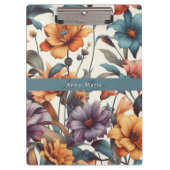 Bloemen rustiek  stijlvol klembord (Voorkant)