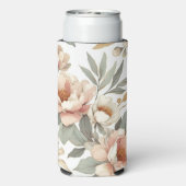 Bloemen rustiek  stijlvol seltzer blikjeskoeler (Seltzer Achterkant)